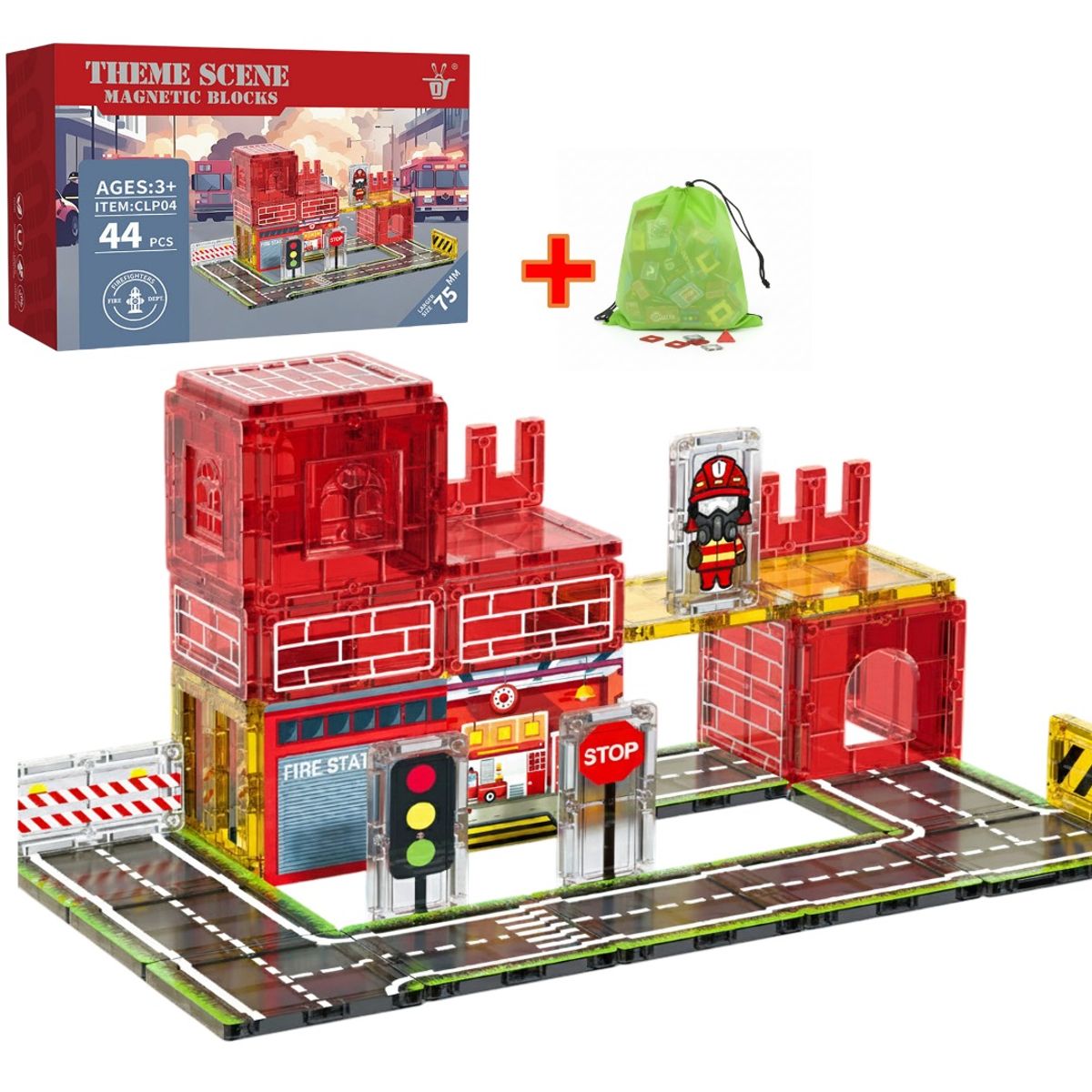 GENERICO - Bloques Magneticos Construccion Juguetes Didacticos Ninos Construir Iman Figuras Geometricas Imanes