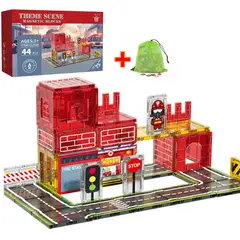 GENERICO - Bloques Magneticos Construccion Juguetes Didacticos Ninos Construir Iman Figuras Geometricas Imanes