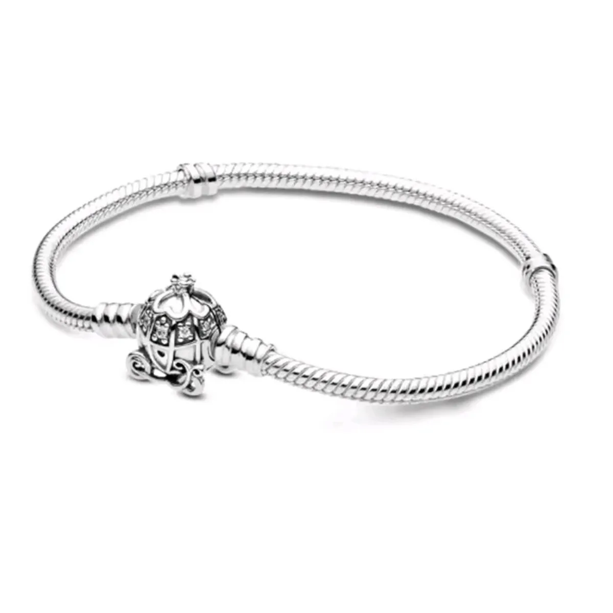 GENERICO - Pulsera Carroza de Princesa enchapada en Plata 925