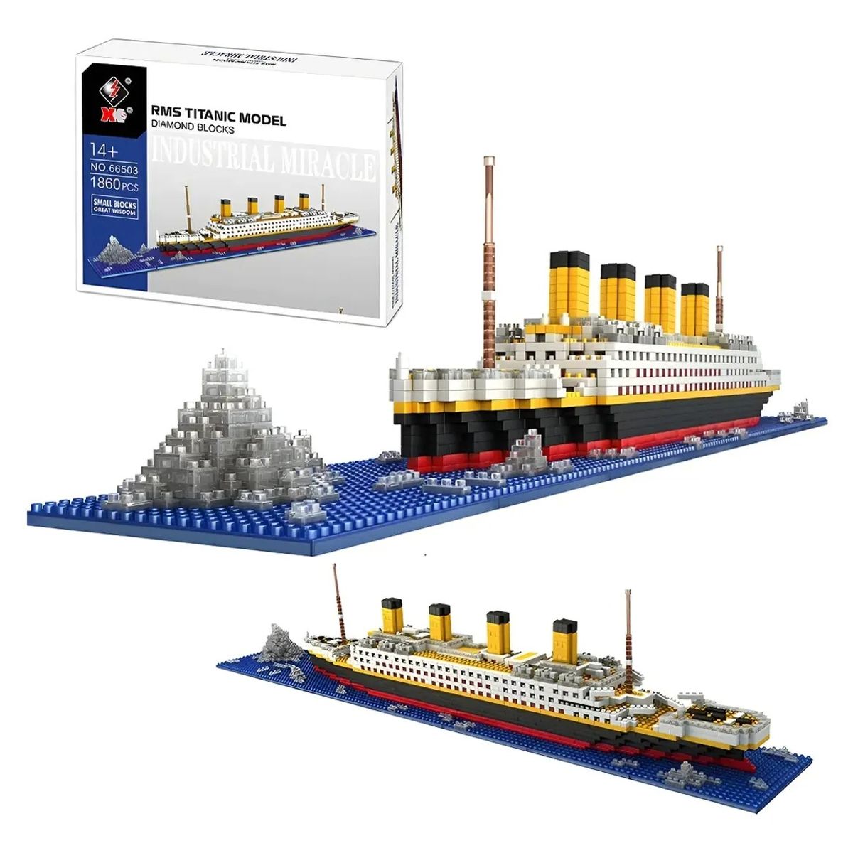 GENERICO - Set De Construcción Rms Titanic Model 3d 1860 Piezas En Caja 262257 Titanic