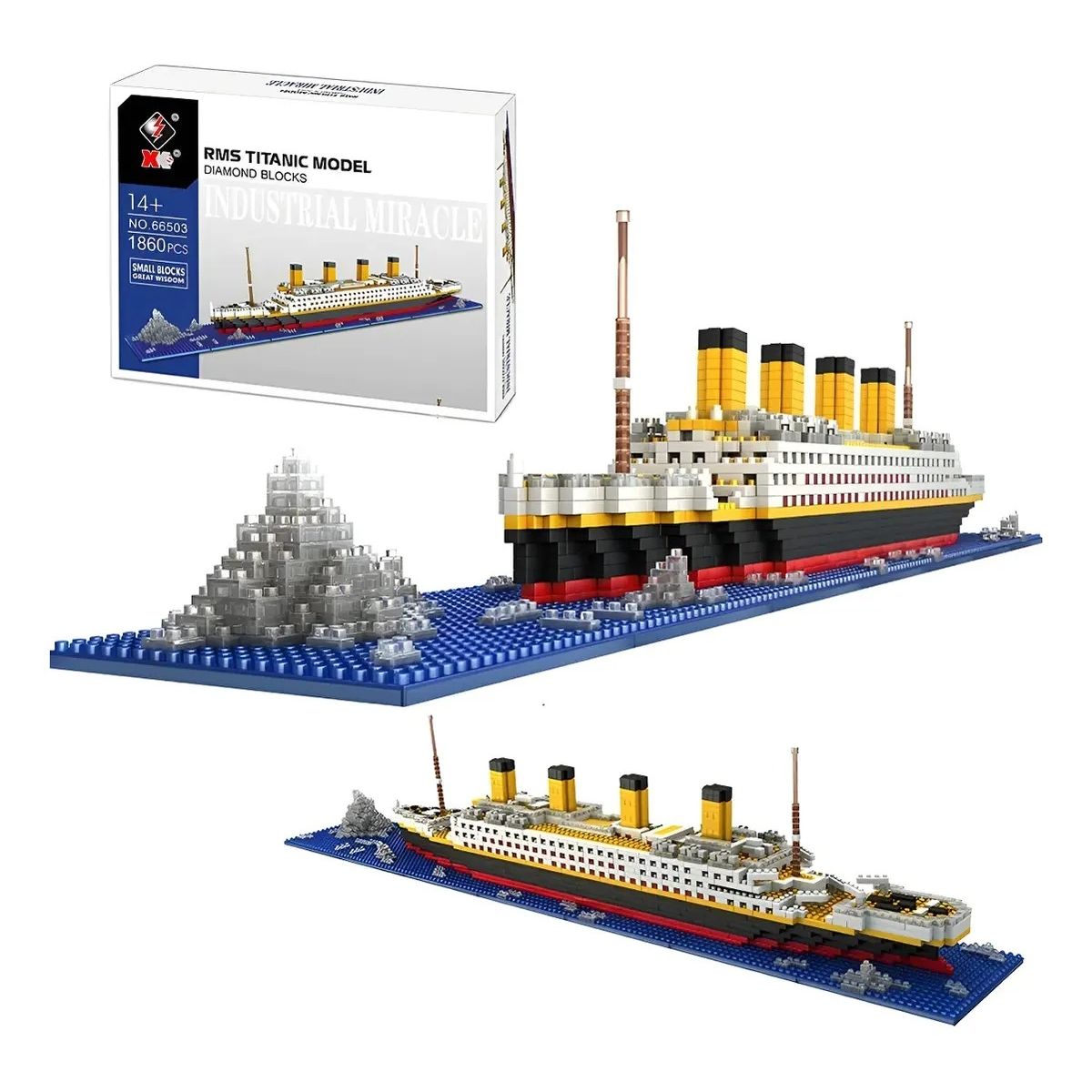 GENERICO - Set De Construcción Rms Titanic Model 3d 1860 Piezas En Caja 262257 Titanic