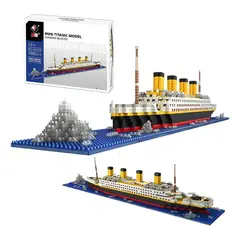 GENERICO - Set De Construcción Rms Titanic Model 3d 1860 Piezas En Caja 262257 Titanic