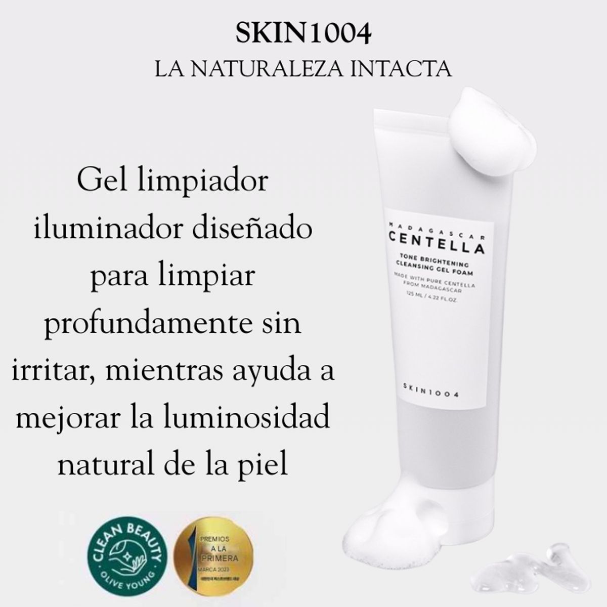 SKIN1004 - Limpiador Facial Antimanchas Madagascar Centella Tone Brightening Cleansing 125ml Skin1004