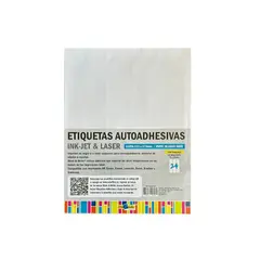 GENERICO - Etiquetas autoadhesivas 70mm x 35mm papel blanco mate