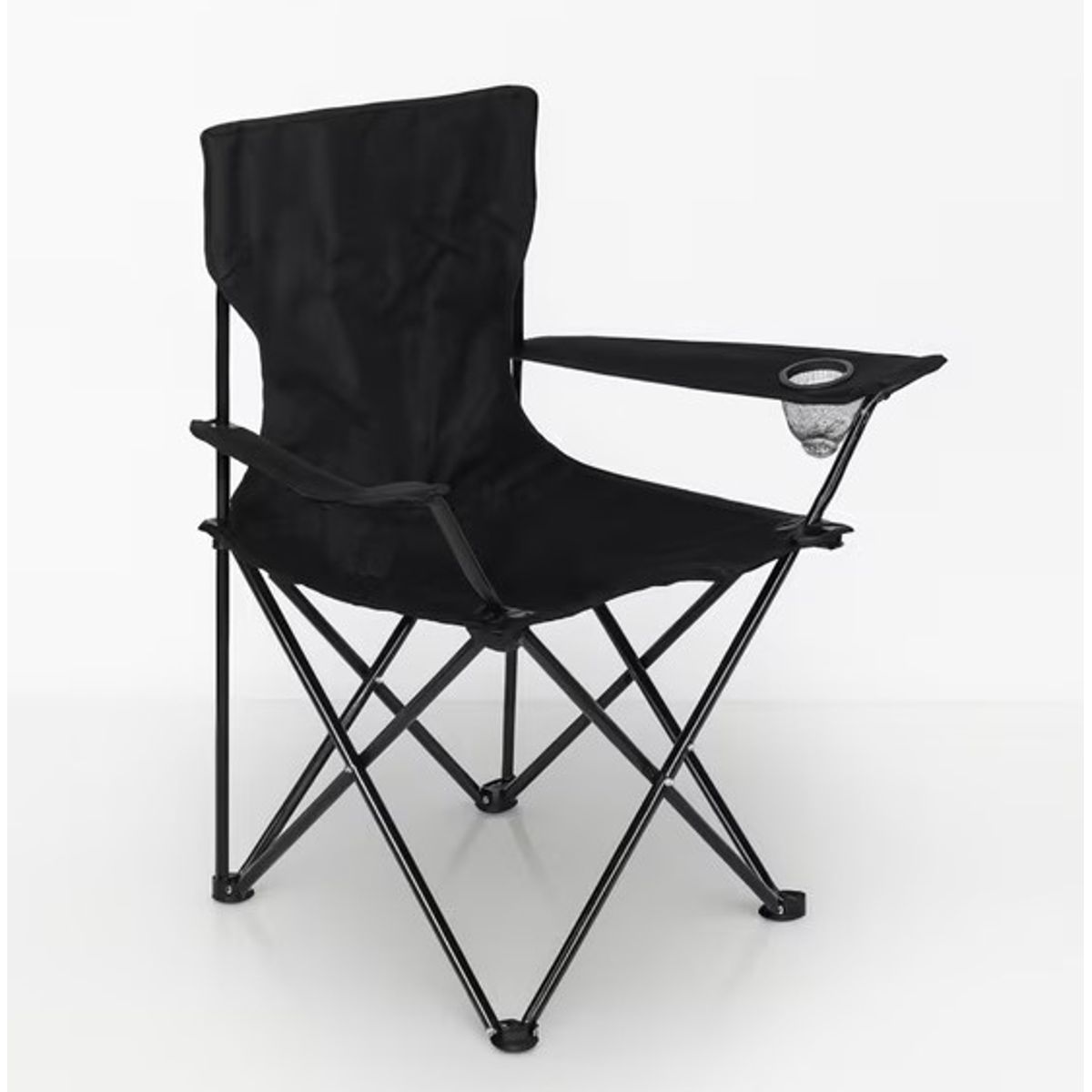 GENERICO - SILLA PLEGABLE DE PLAYA O CAMPING NEGRA.
