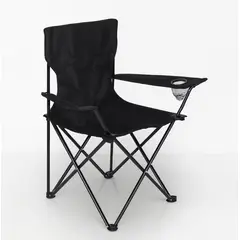 GENERICO - SILLA PLEGABLE DE PLAYA O CAMPING NEGRA.