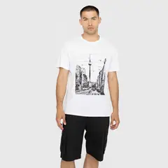 BLACK - Polera On Tour Berlin White Bubba