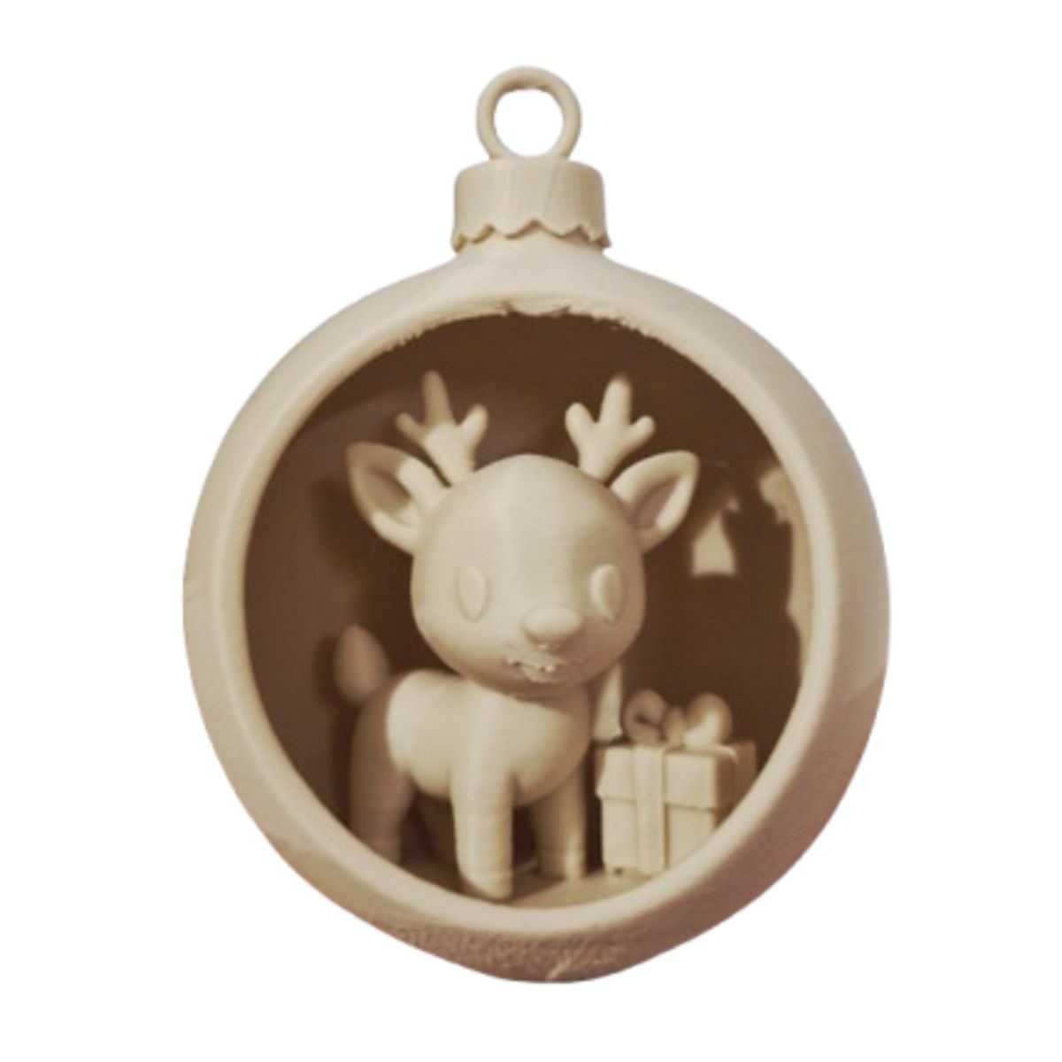 GENERICO - Adorno para el árbol de Navidad- Ciervo Navideño