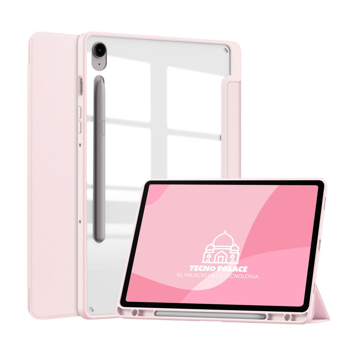 TECNOPALACE - Funda Smart Cover Clear Para Galaxy Tab A11Plus / A9Plus 11 " - Rosa