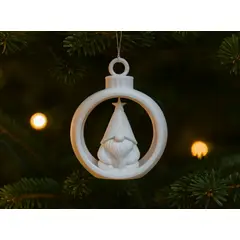 GENERICO - Bola de Navidad con Gnomo Navideño