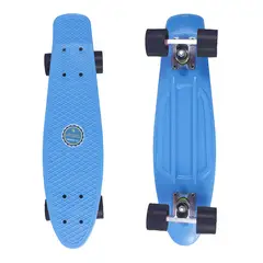 LLEGO UNO - Patineta Niños Azul Aprendiaje Equilibrio Ruedas Silicona Azul Ruedas Negras