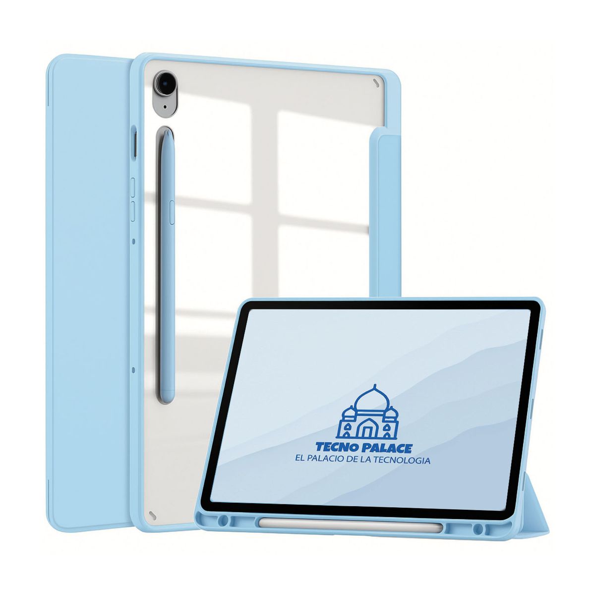 TECNOPALACE - Funda Smart Cover Clear Para Galaxy Tab S6 Lite - Celeste