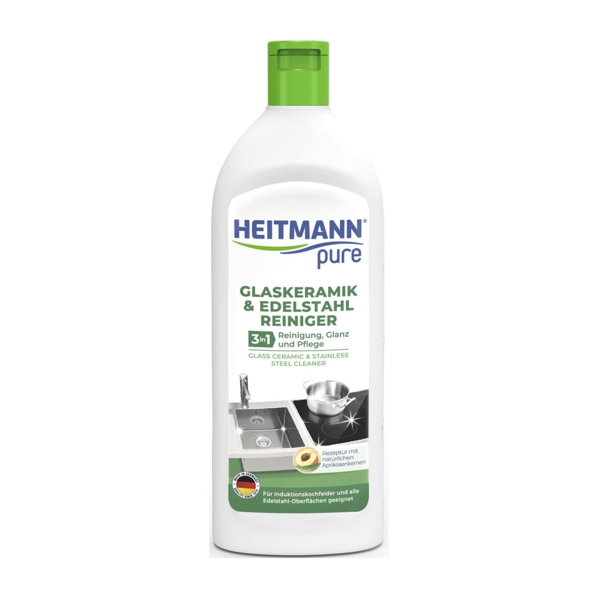 GENERICO - Heitmann Limpiador Vitrocerámica y Acero Inox 250ml