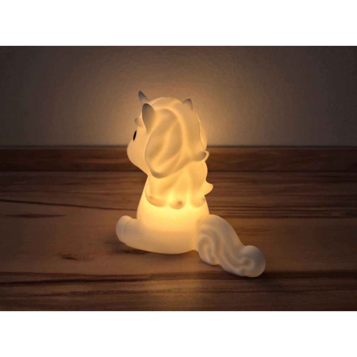 GENERICO - Portavelas LED con forma de Unicornio
