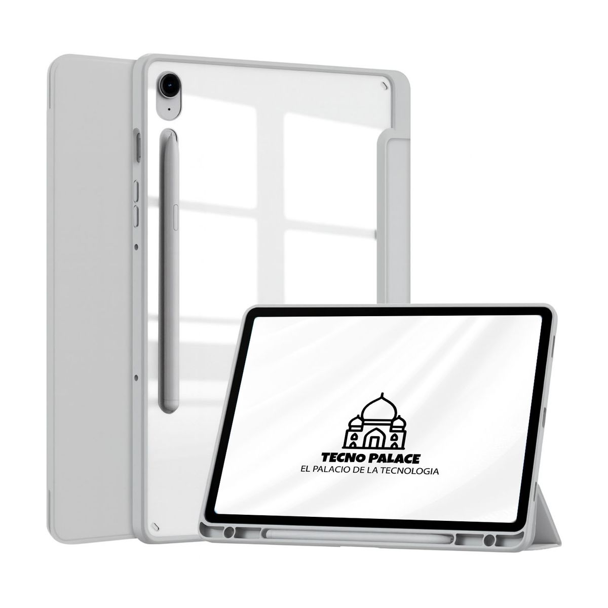 TECNOPALACE - Funda Smart Cover Clear Para Galaxy Tab S11-S10Lite-S10fe-S9-S9Fe - Gris
