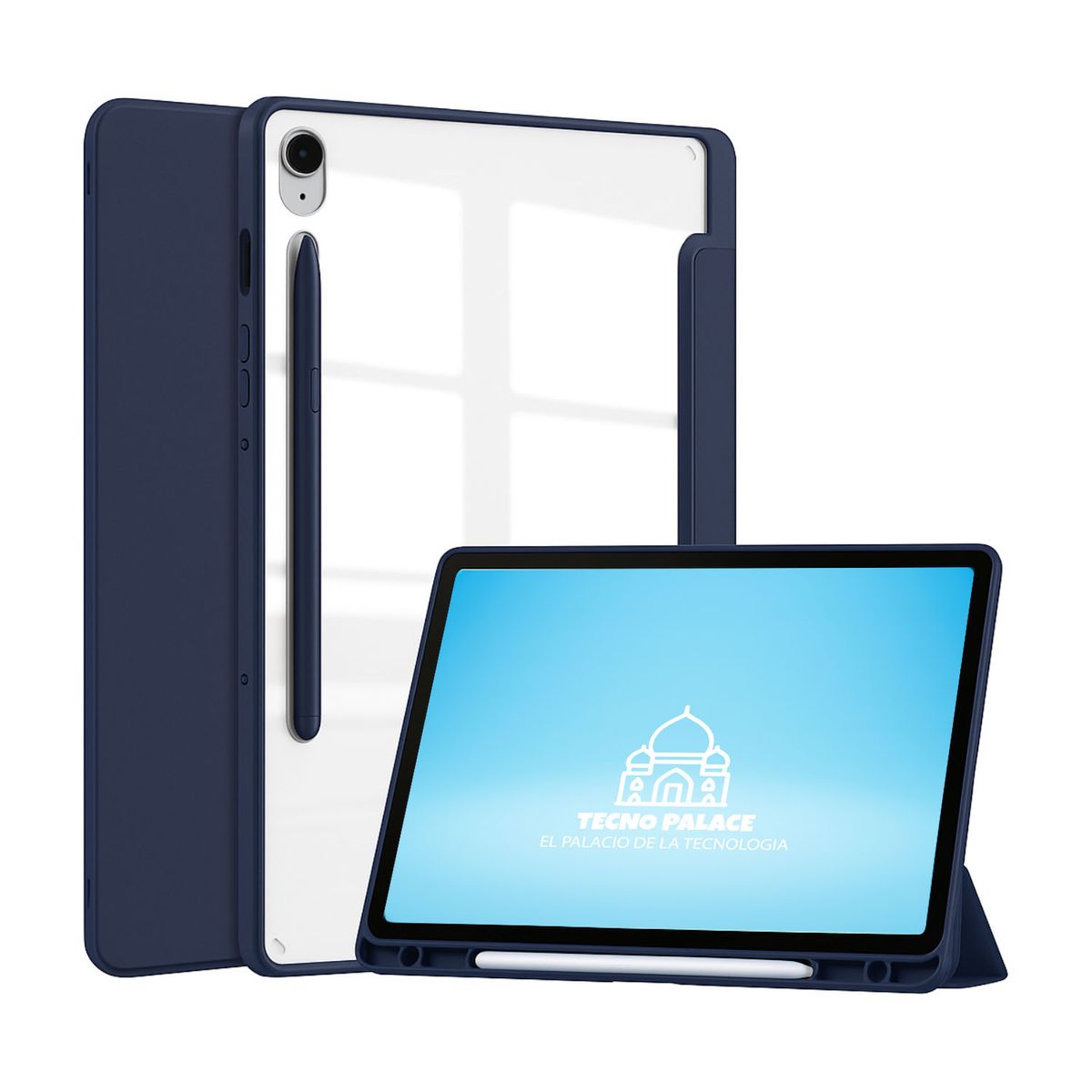 TECNOPALACE - Funda Smart Cover Clear Para Galaxy Tab A11-A9 8.7 " - Azul Oscuro
