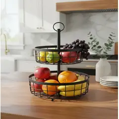 GENERICO - ORGANIZADOR PARA FRUTAS DOBLE NIVEL