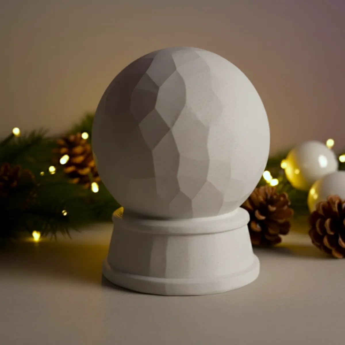 GENERICO - Portavelas LED- Globo Navideño