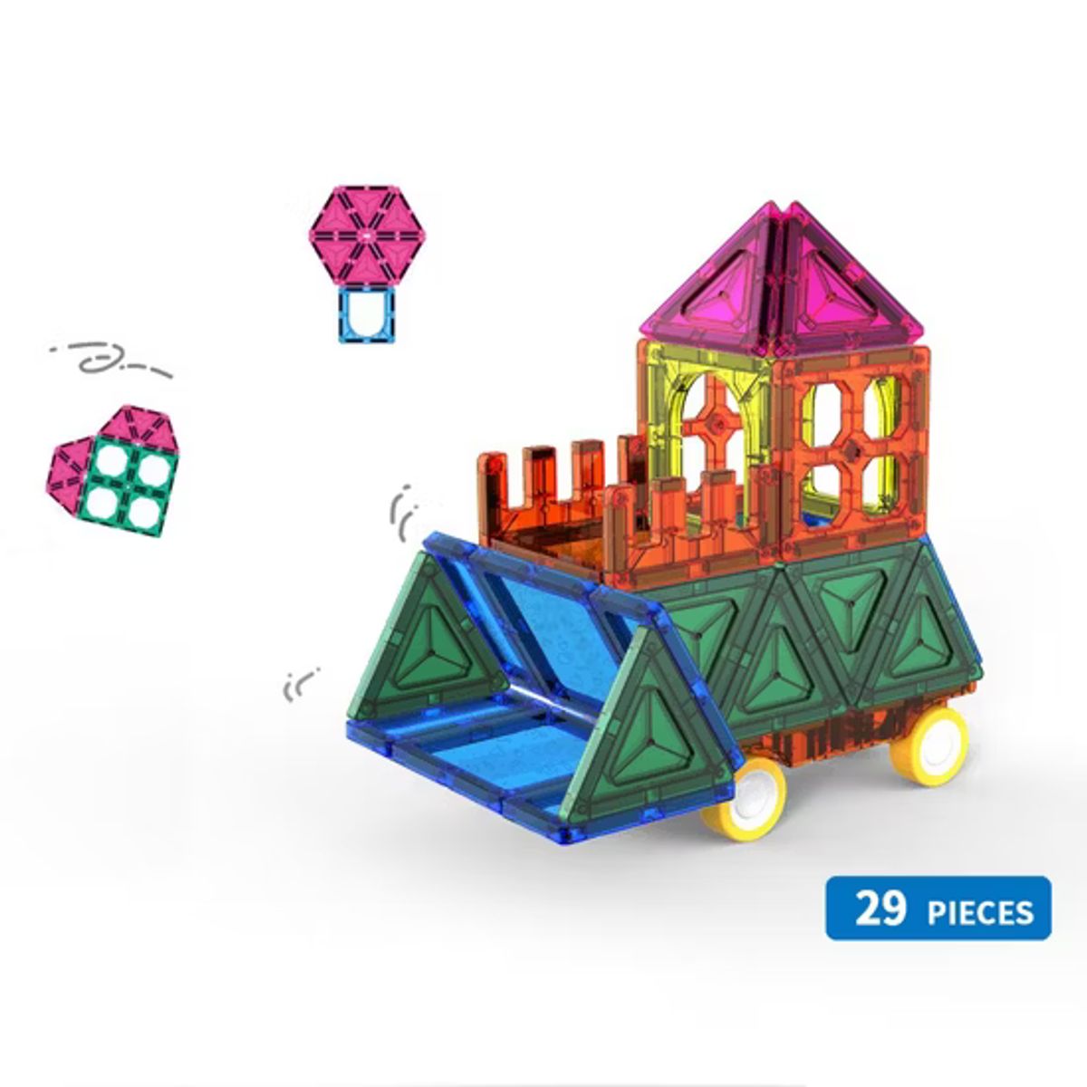 GENERICO - Bloques Magnéticos de Construcción para Niños Set 29 PCS