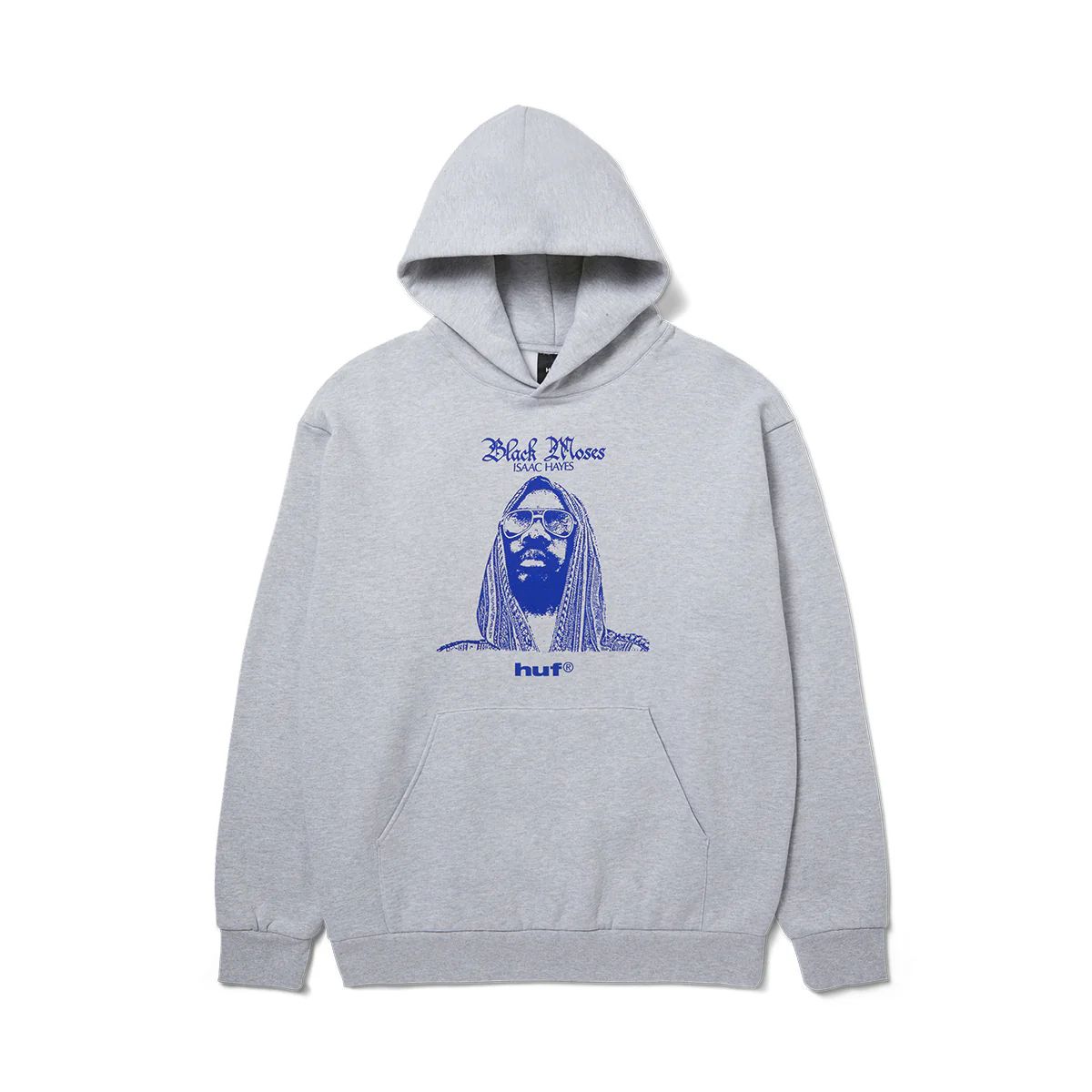 HUF - Poleron HUF Black Moses P/O Heavyweigth Ash