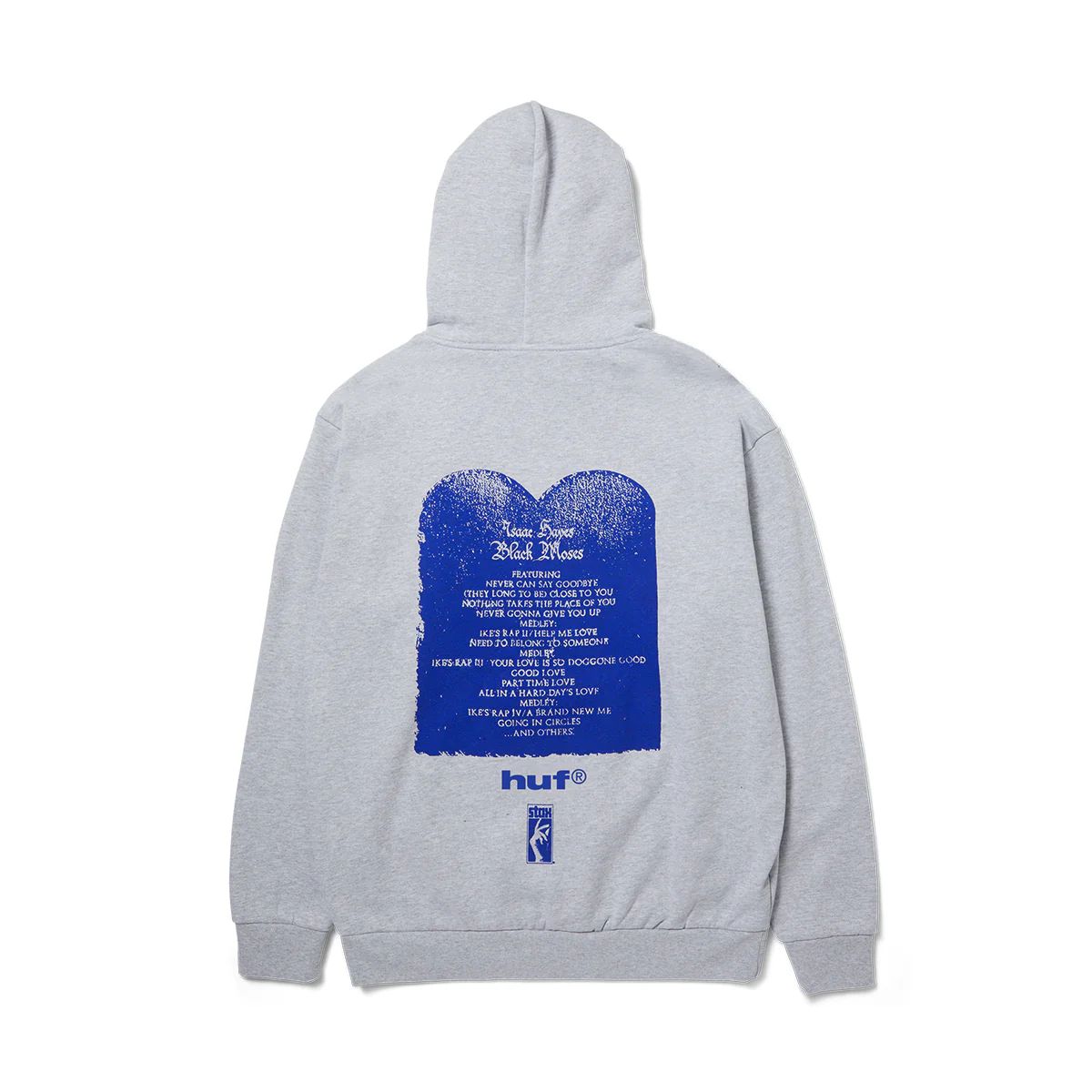 HUF - Poleron HUF Black Moses P/O Heavyweigth Ash