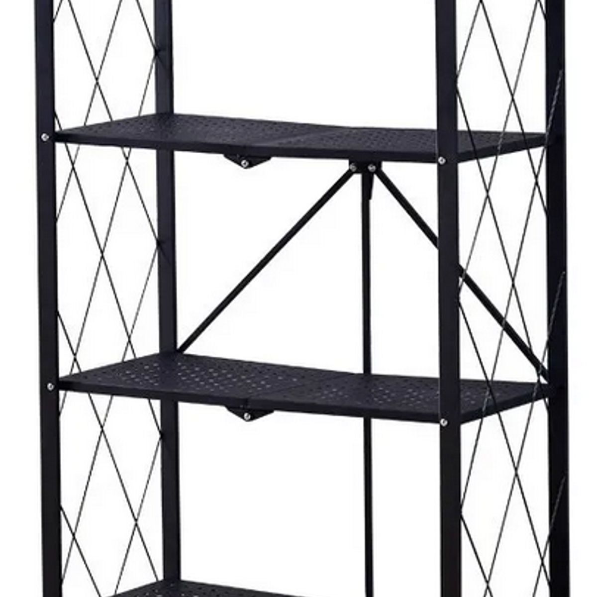 GENERICO - Carrito De Almacenamiento Carro Organizador Con Rueda 4nivel Negro