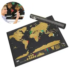 KINDA NICE - Mapa Oro Negro Edición Mundial Mapa Scratch4230cm