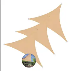 GENERICO - Toldo Triangular 3x3x3 Pack X3 Toldo Con Proteccion UV
