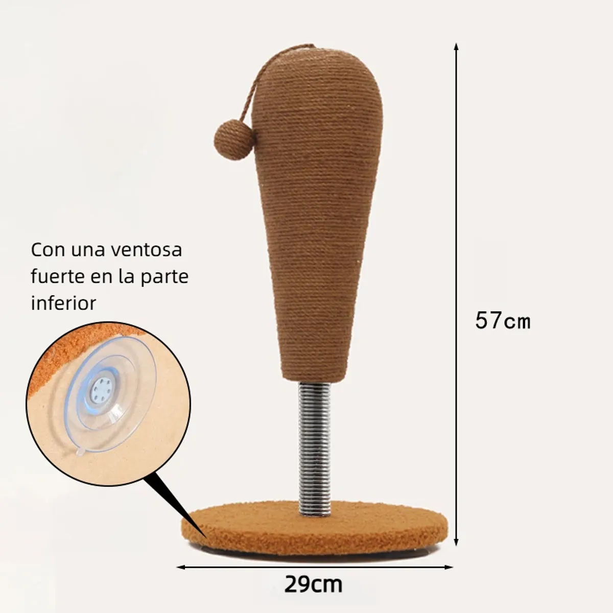 ANENG - Poste Rascador Para Gato Torre De Escalada Resorte Oscilable