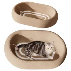 ANENG - Cama Rascadora Sisal 3 En 1 Con Bola Para Gatos De Interior