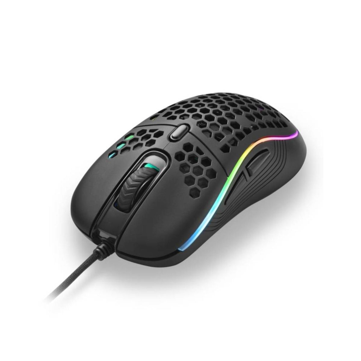 MONSTER GAMES - Mouse Gamer USB RGB 6B 6400 DPI HoneyComb Monster Games
