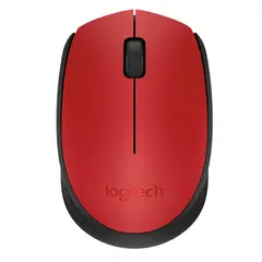 LOGITECH - Mouse Inalambrico USB Pequeño Oficina M170 Rojo
