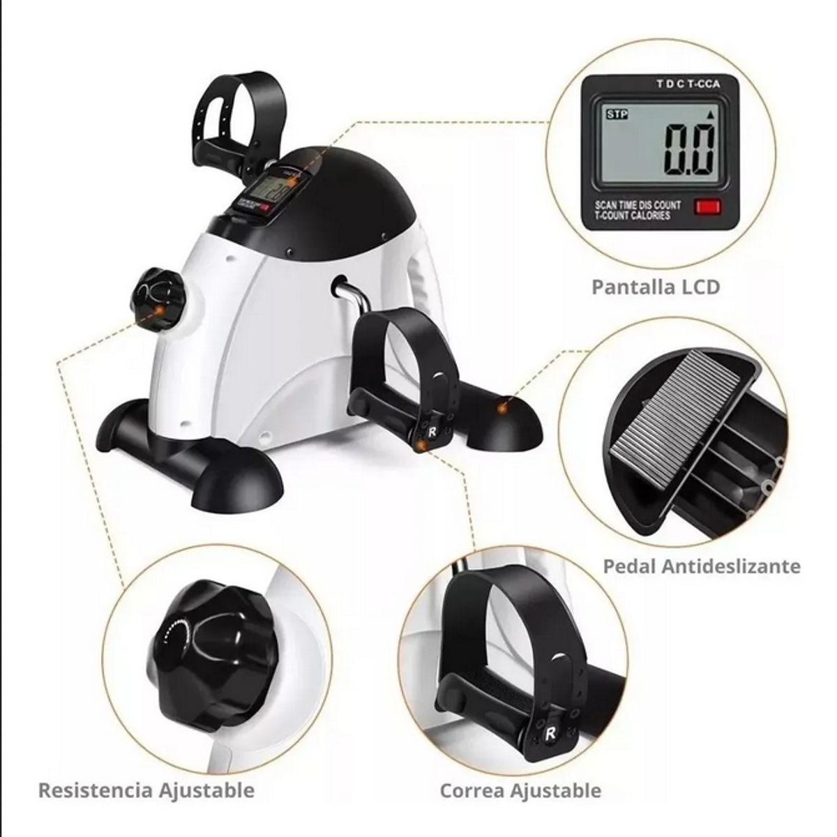 GENERICO - Bicicleta Estacionaria Ejercicio Fitness Brazos Piernas