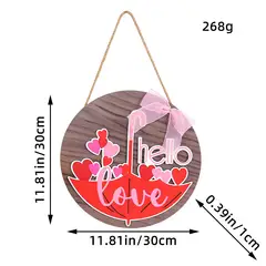 GANGLIAN - Adorno Paraguas de Madera 30cm - Ideal para San Valentín y Decoración de Hogar