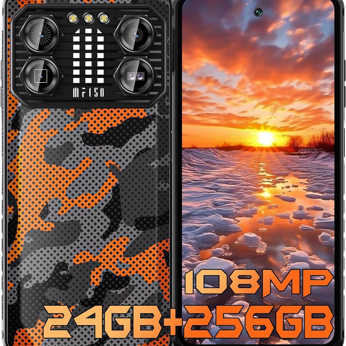 OUKITEL - IIIF150 B2 Pro Celular 24GB+256GB 10000mAh 108MP Smartphone-Naranja