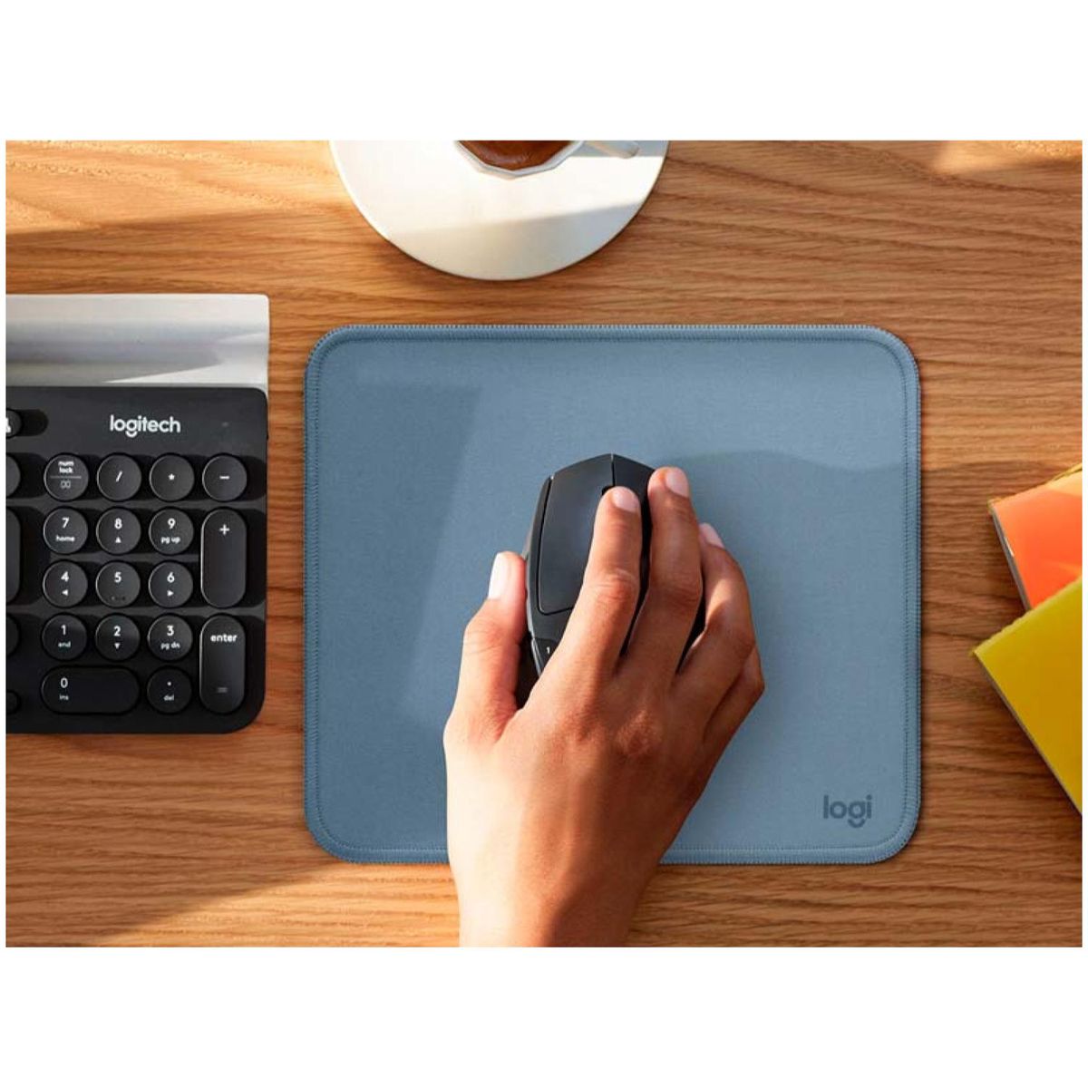 LOGITECH - Mousepad 20x23x02Cm Celeste Studio Series Logitech