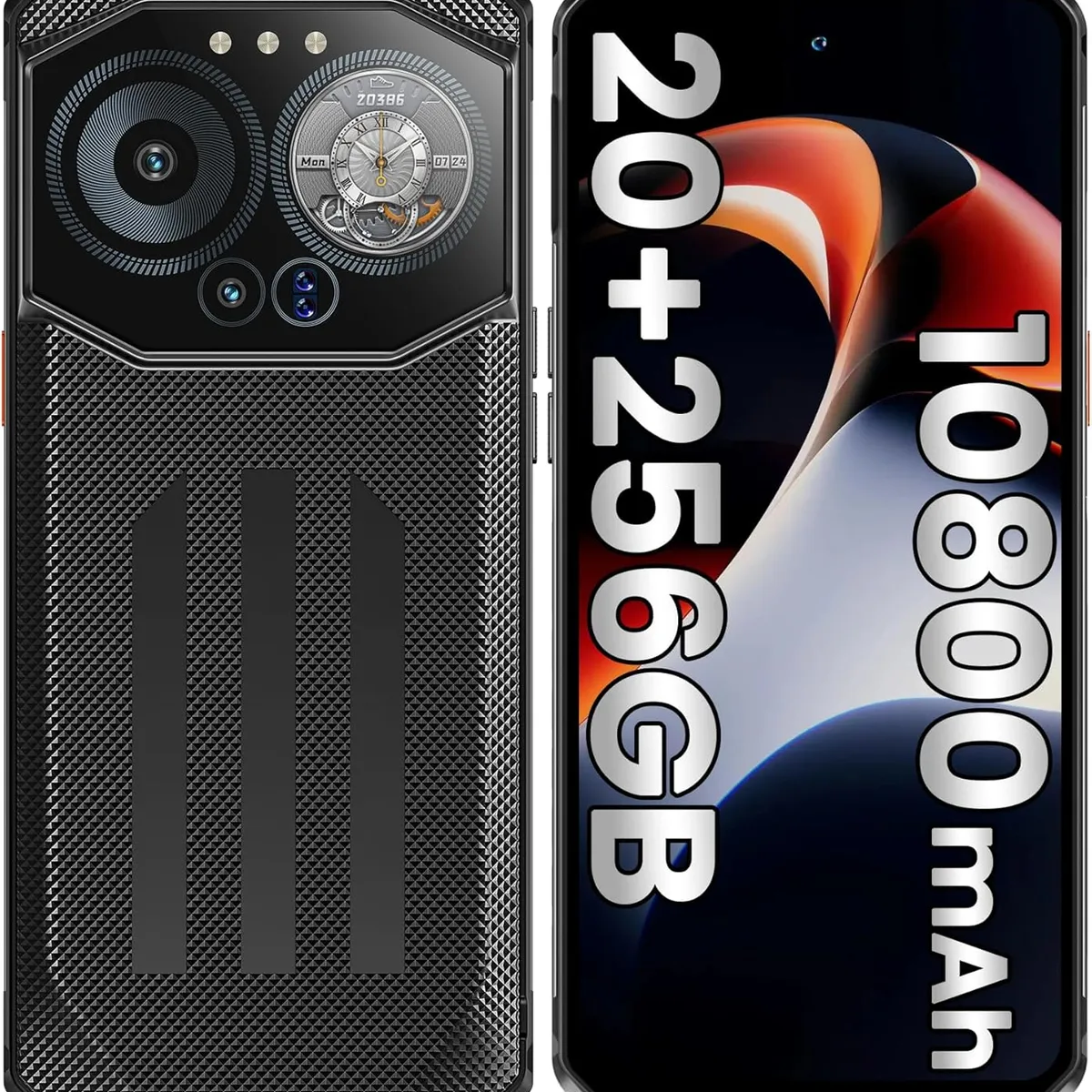 OUKITEL - IIIF150 B3 Celular 20GB+256GB 10800mAh 100MP-Negro