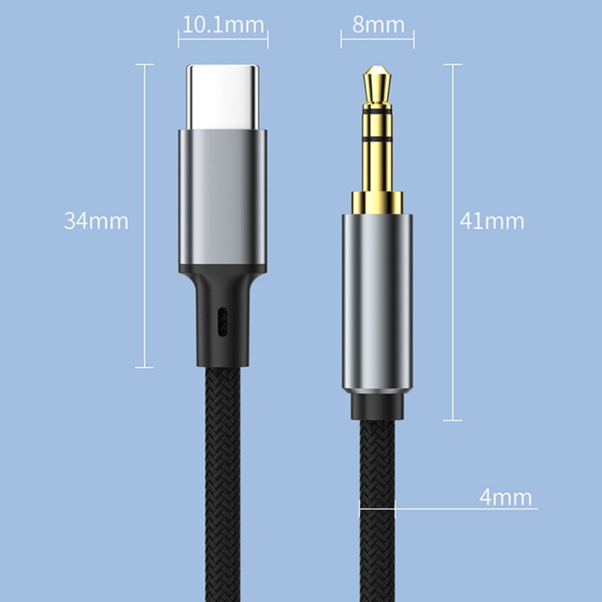 GENERICO - Cable de Audio 35mm a USB-C y PC para Teléfono y Ordenador