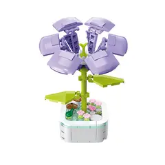 DANWEILE - Decoración romántica de macetas con bloques de construcción