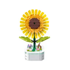 DANWEILE - Decoración romántica de macetas con bloques de construcción