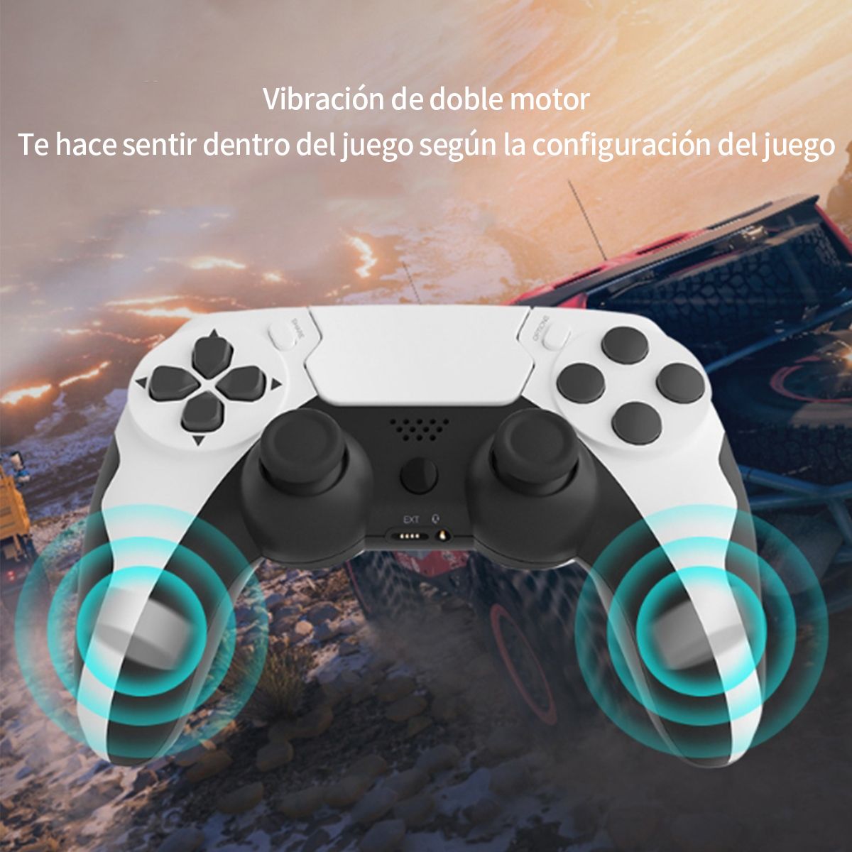 GENERICO - Joystick Inalámbrico para PS4 y PC  Mando de Control Universal