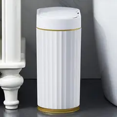 YOMYM - Cubo de basura con sensor - Platinum Smart Edition [7 L, diseño estrecho, 14 cm de ancho]