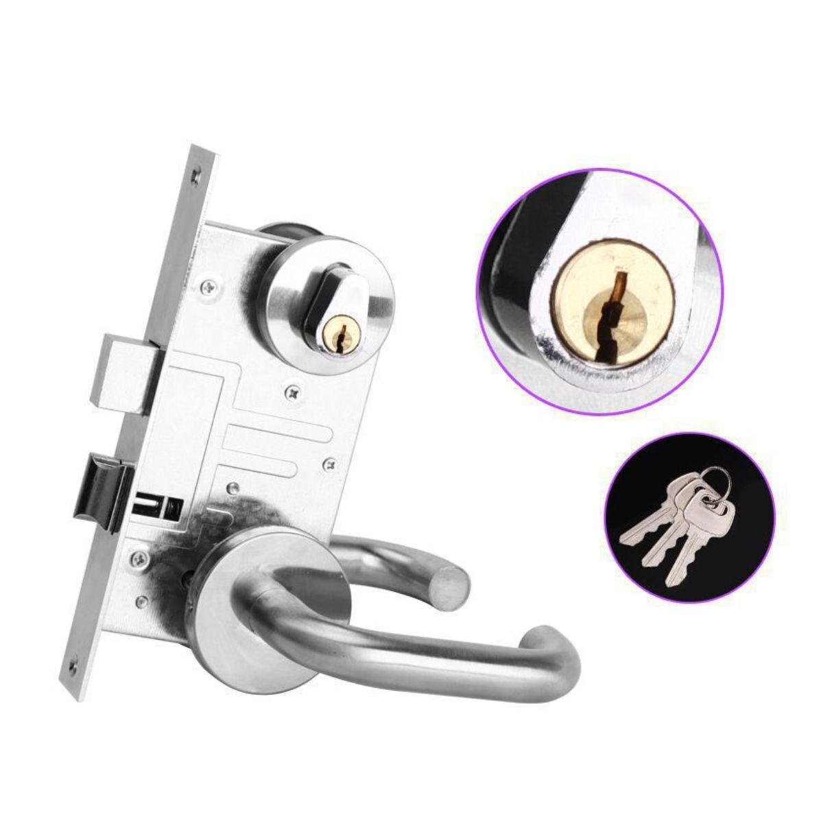 ATURE - Privado Y Elegante Baño Y Dormitorio Cerradura Gris