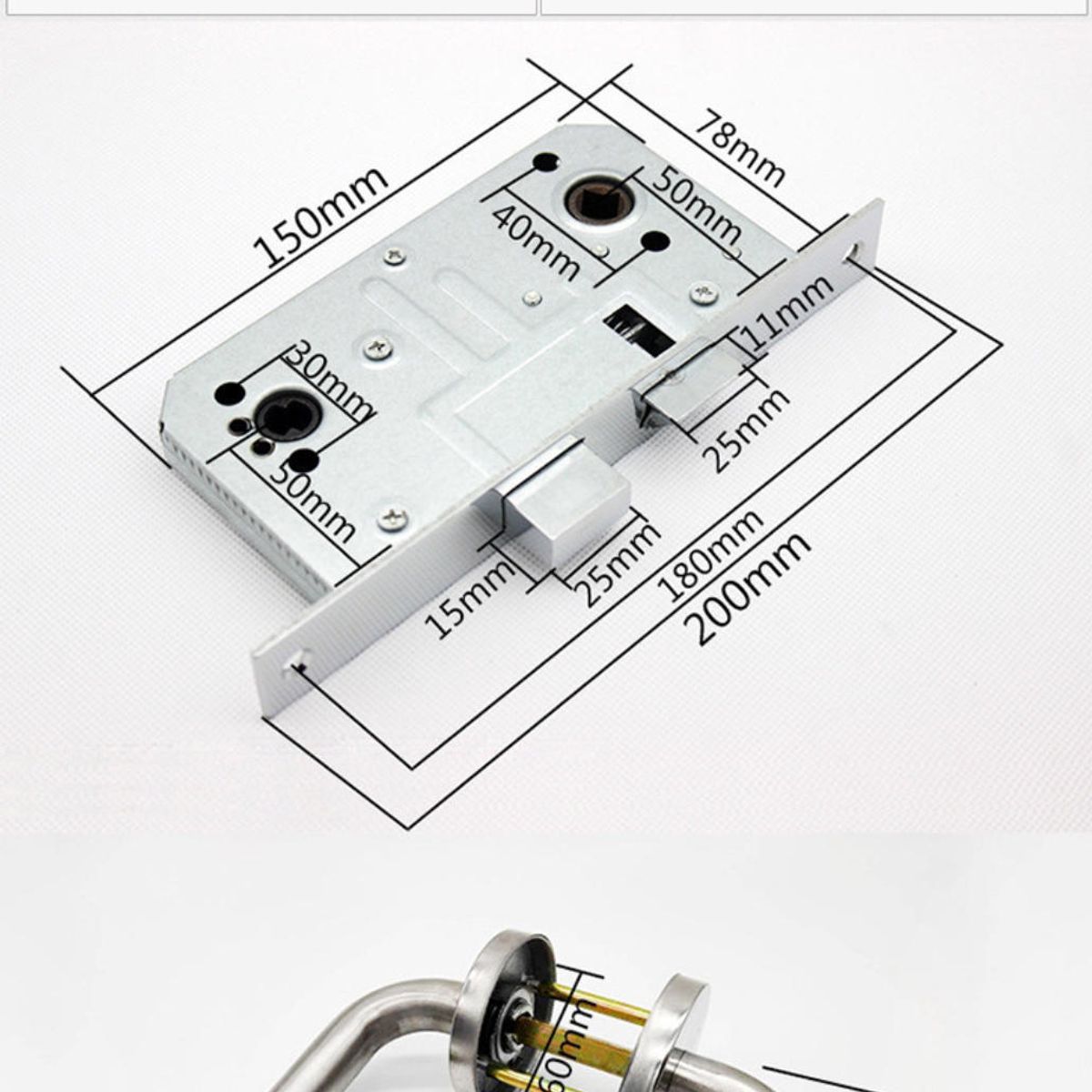 ATURE - Privado Y Elegante Baño Y Dormitorio Cerradura Gris