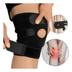 KUANGYE - Rodillera Ortopédica Compresión Deportiva Con Estabilizador Negro Unica