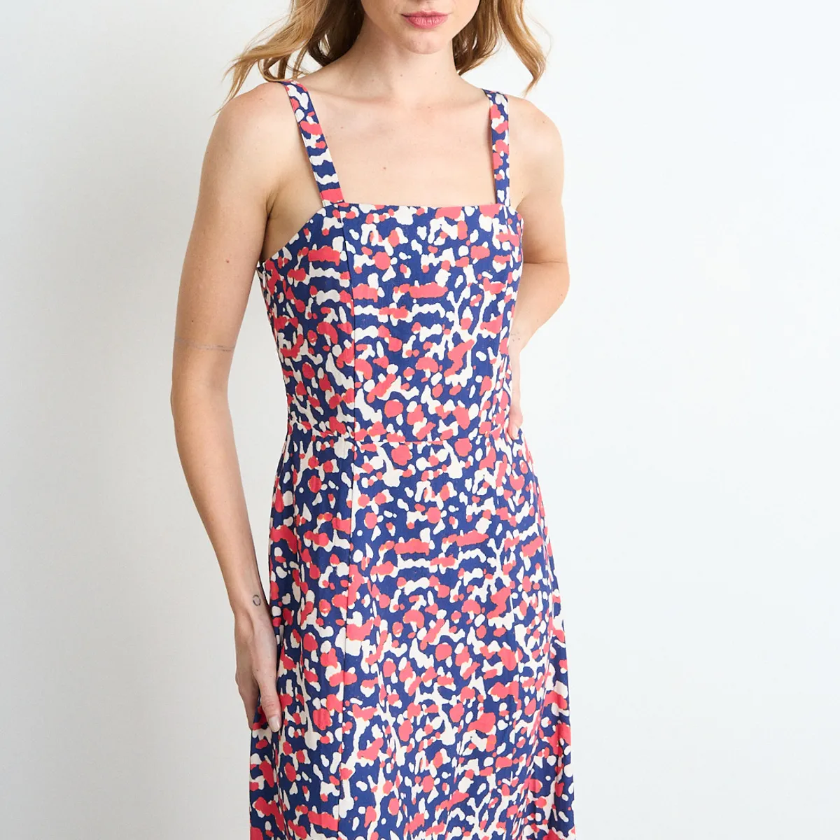 IO - Vestido Fantasia Largo Mujer Azul Io
