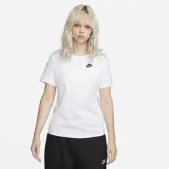 NIKE - Polera Sportswear Club Mujer Blanco