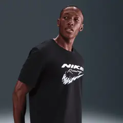 NIKE - Polera M Nk Df Uv Rn Enrgy Miler Ss Negro Hombre