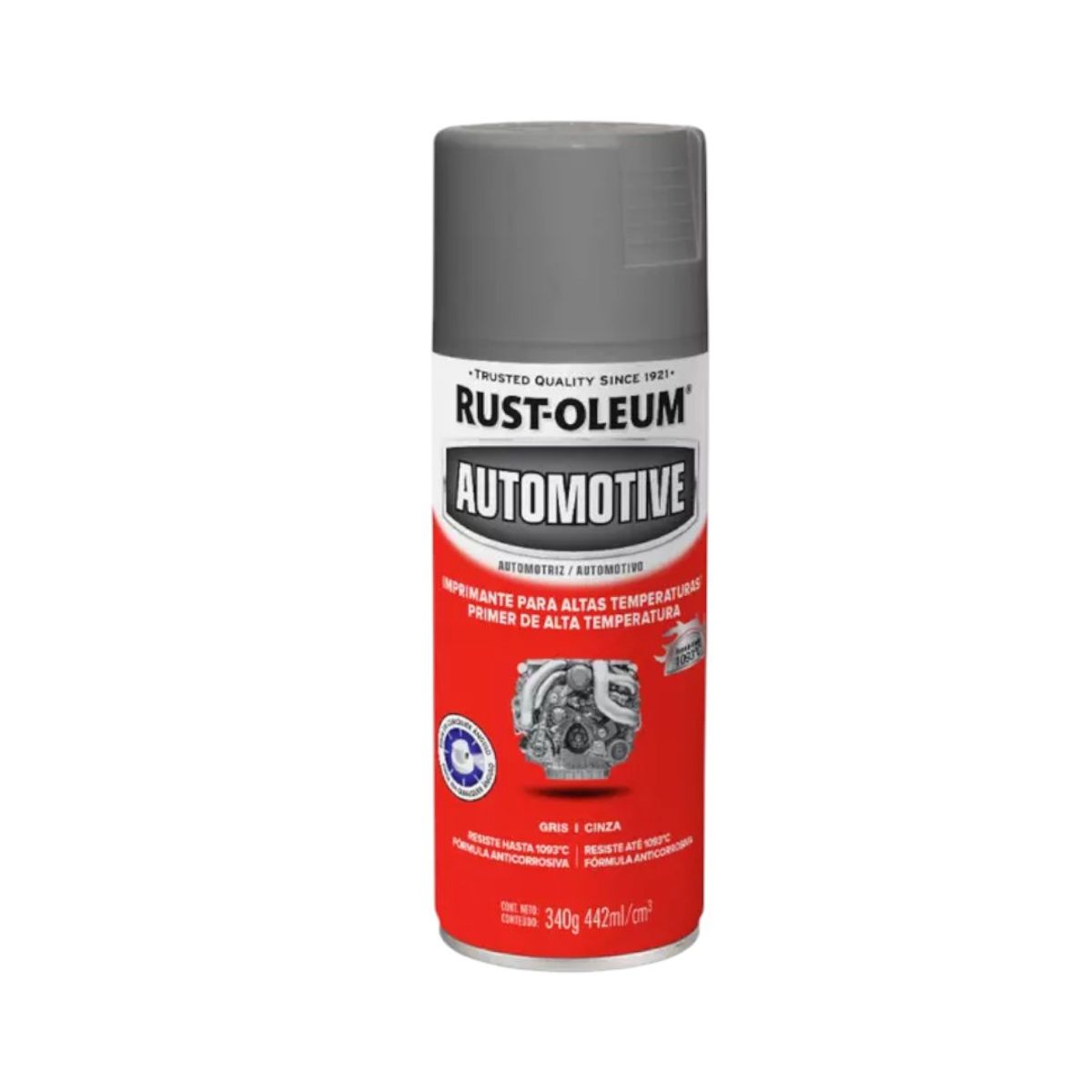 RUST-OLEUM - Pintura Alta Temperatura Gris Mate 442ml