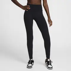 NIKE - Calza W Nk Df One Hr Tight Useam Negro Mujer